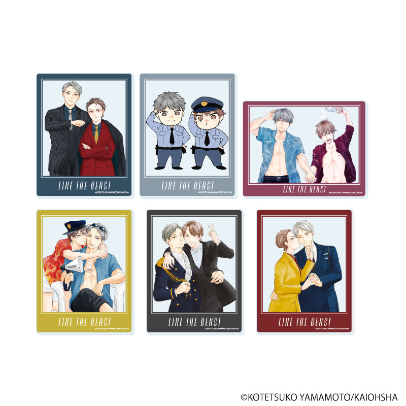 『ほんと野獣』アクリルカード01/コンプリートセット(全6種)(公式&描き下ろしイラスト)