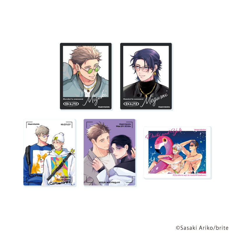 『佐々木ありこ先生』アクリルカード01/コンプリートセット(全5種)(公式&描き下ろしイラスト)