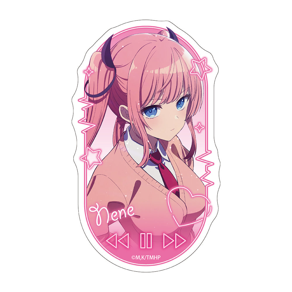 『真夜中ハートチューン』ダイカットステッカー  日芽川寧々