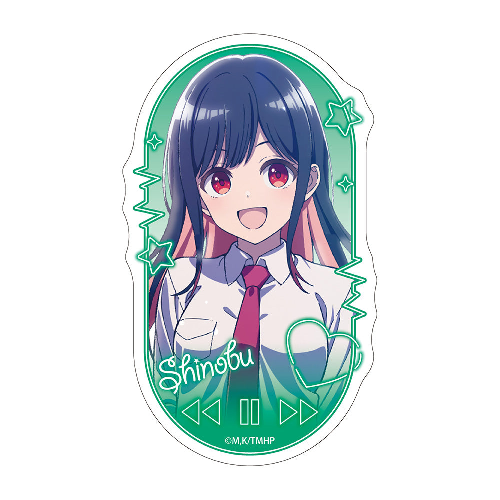 『真夜中ハートチューン』ダイカットステッカー  雨月しのぶ