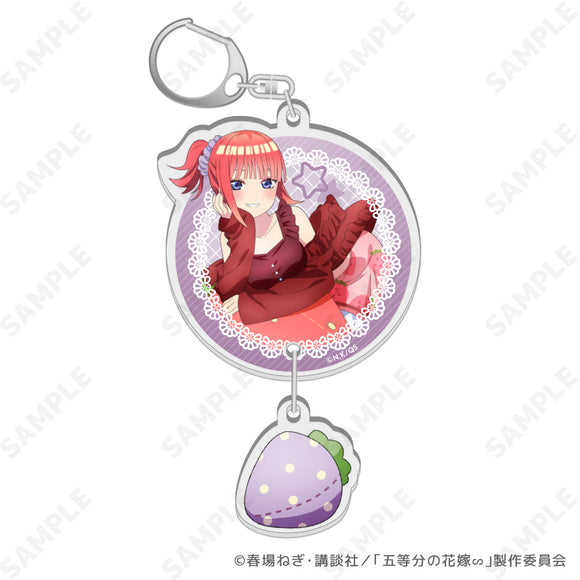 『五等分の花嫁∽』いちごルームウェア 2連アクリルキーホルダー 2 二乃