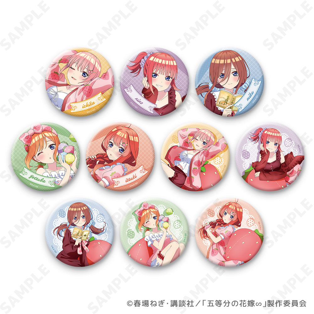 『五等分の花嫁∽』いちごルームウェア トレーディング缶バッジ【BOX】【202506再販】