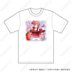 『五等分の花嫁∽』いちごルームウェア Tシャツ 2 二乃 ユニセックス Mサイズ