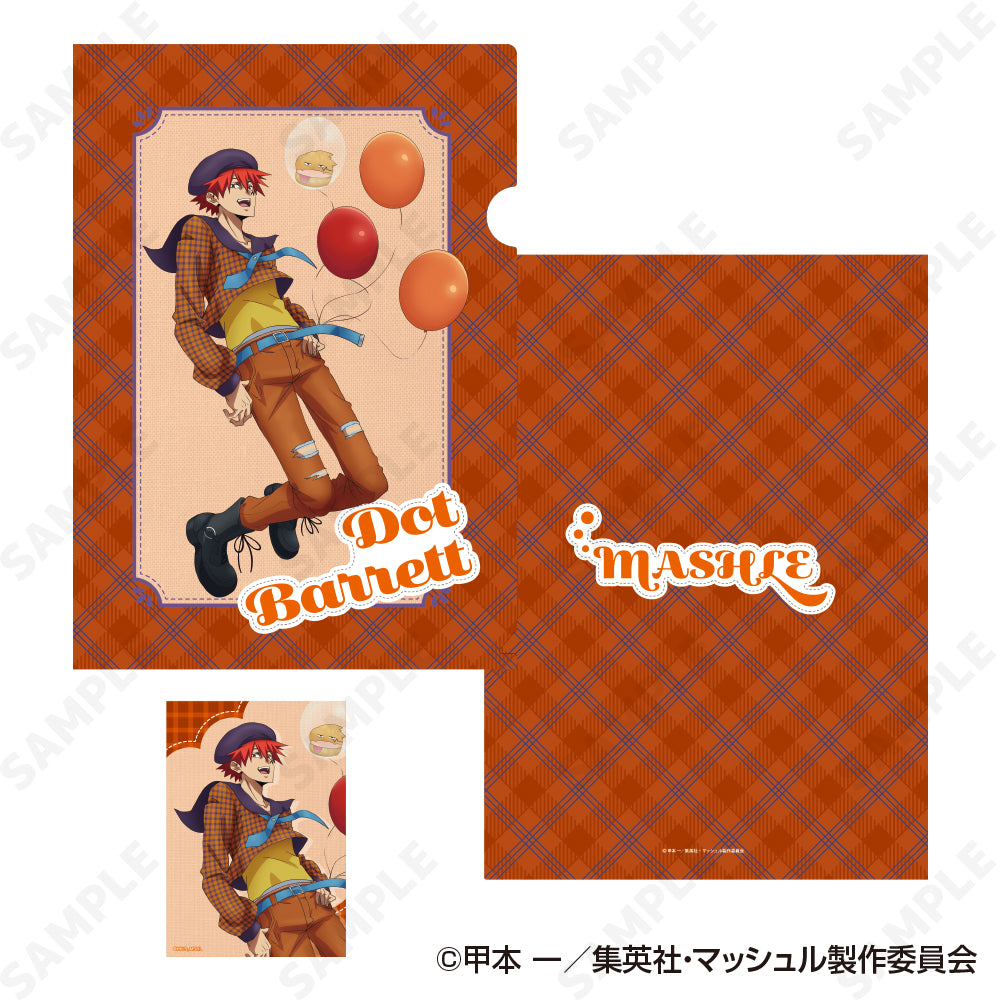 『マッシュル-MASHLE-』クリアファイル&ブロマイドセット 4 ドット・バレット[checkered clothes]