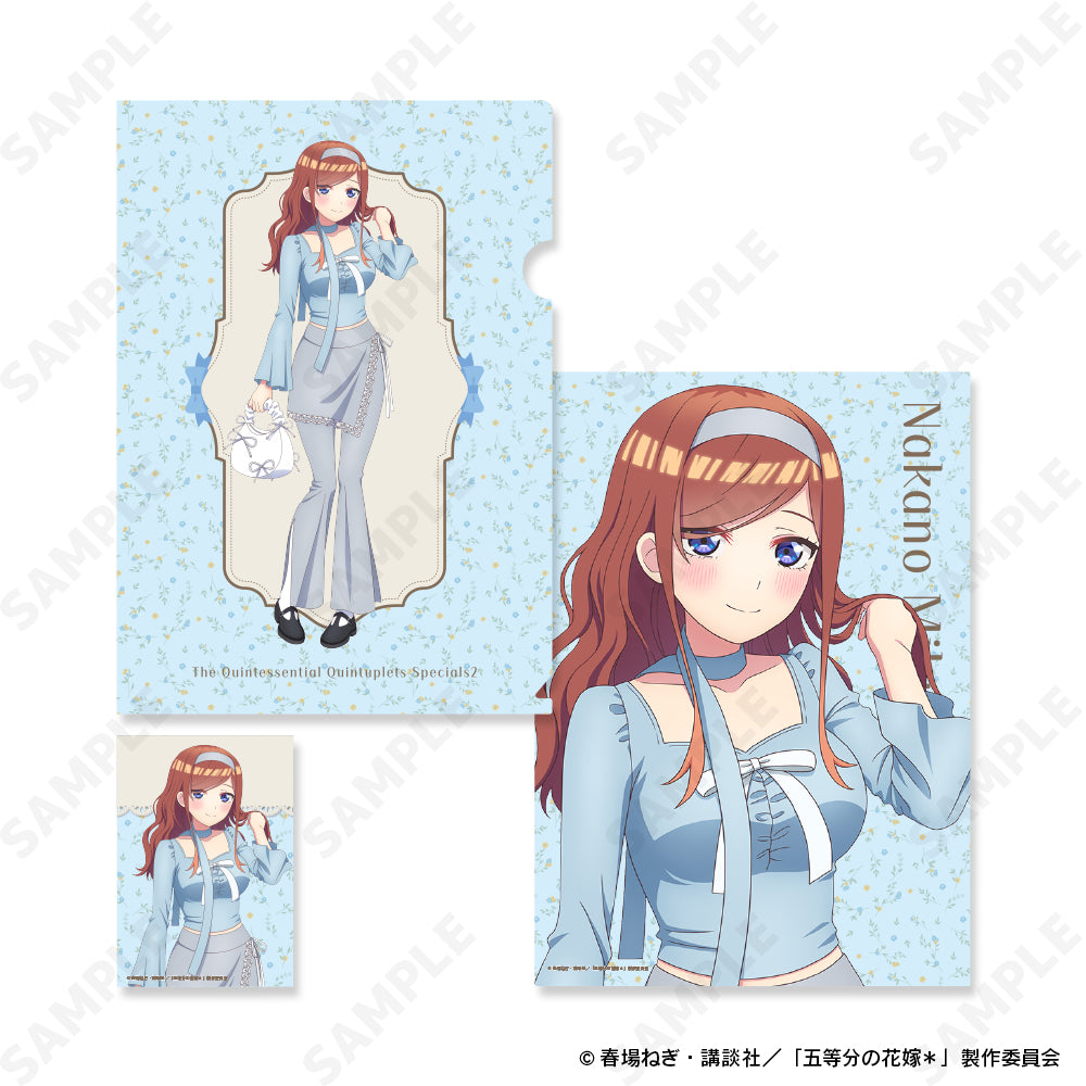 五等分の花嫁*』クリアファイル&ブロマイドセット 3 中野三玖