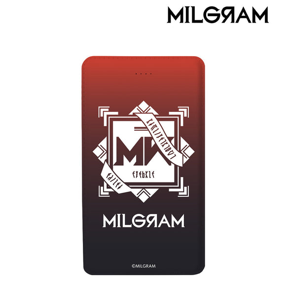 『MILGRAM -ミルグラム-』監獄エンブレム モバイルバッテリー【202406再販】