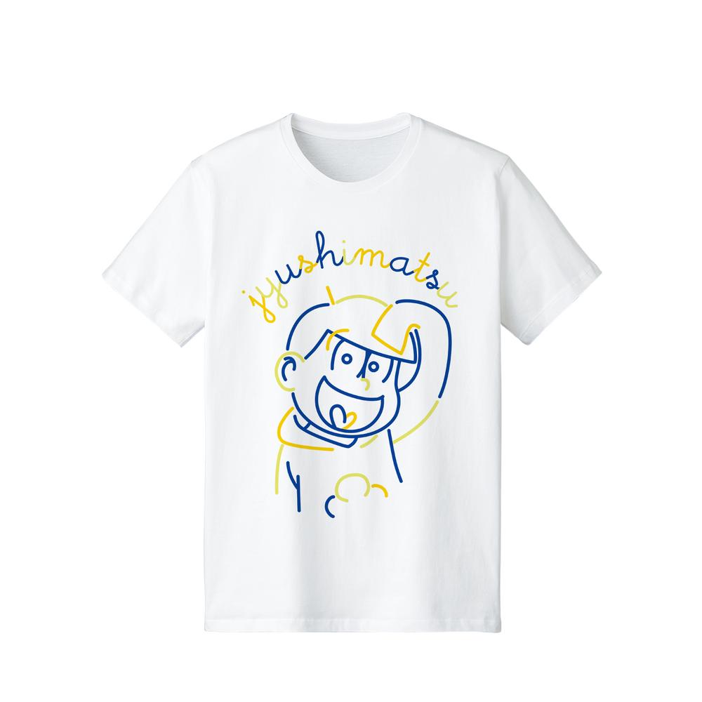 『おそ松さん』十四松 ラインアート Tシャツメンズ【202503再販】