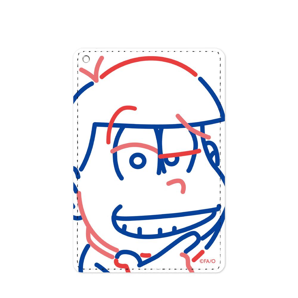 『おそ松さん』おそ松 ラインアート 1ポケットパスケース【202509再販】