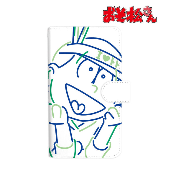 『おそ松さん』チョロ松 ラインアート 手帳型スマホケース【202405再販】