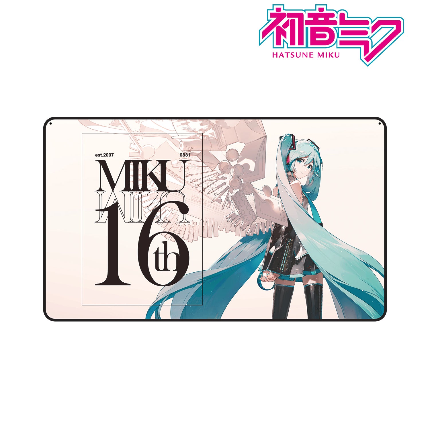 初音ミク』初音ミク Happy 16th Birthday ver.ボタン付きブランケット