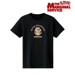 『THE MARGINAL SERVICE』ペック‧デズモント カレッジTシャツ (メンズ/レディース)