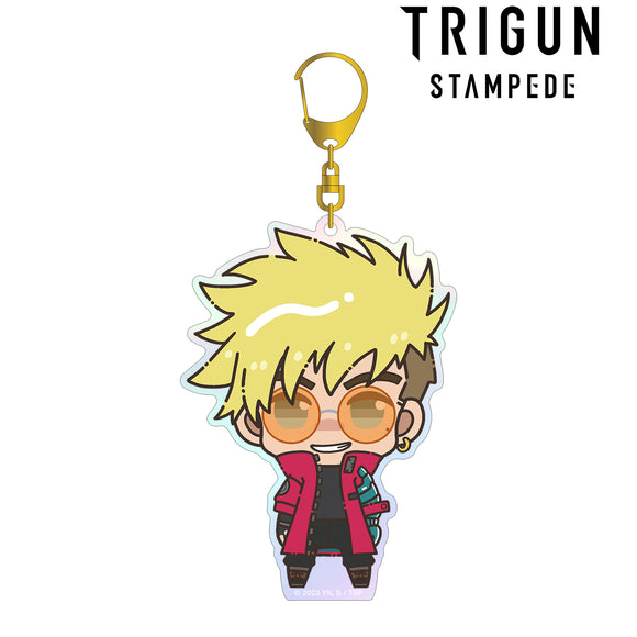 『TRIGUN STAMPEDE』ヴァッシュ‧ザ‧スタンピード ちょこんと！ オーロラBIGアクリルキーホルダー