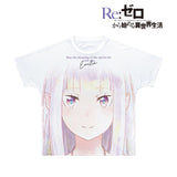 『Re:ゼロから始める異世界生活』エミリア Ani-Art aqua label フルグラフィックTシャツユニセックス【202407再販】