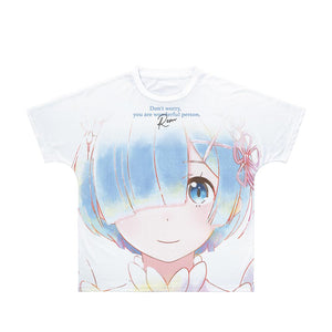 『Re:ゼロから始める異世界生活』レム Ani-Art aqua label フルグラフィックTシャツユニセックス【202407再販】