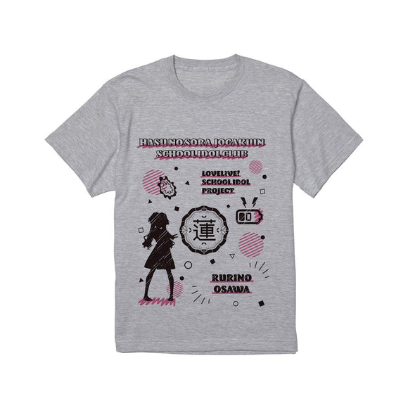 『ラブライブ!蓮ノ空女学院スクールアイドルクラブ』大沢 瑠璃乃 Ani-Sketch Tシャツレディース【202412再販】