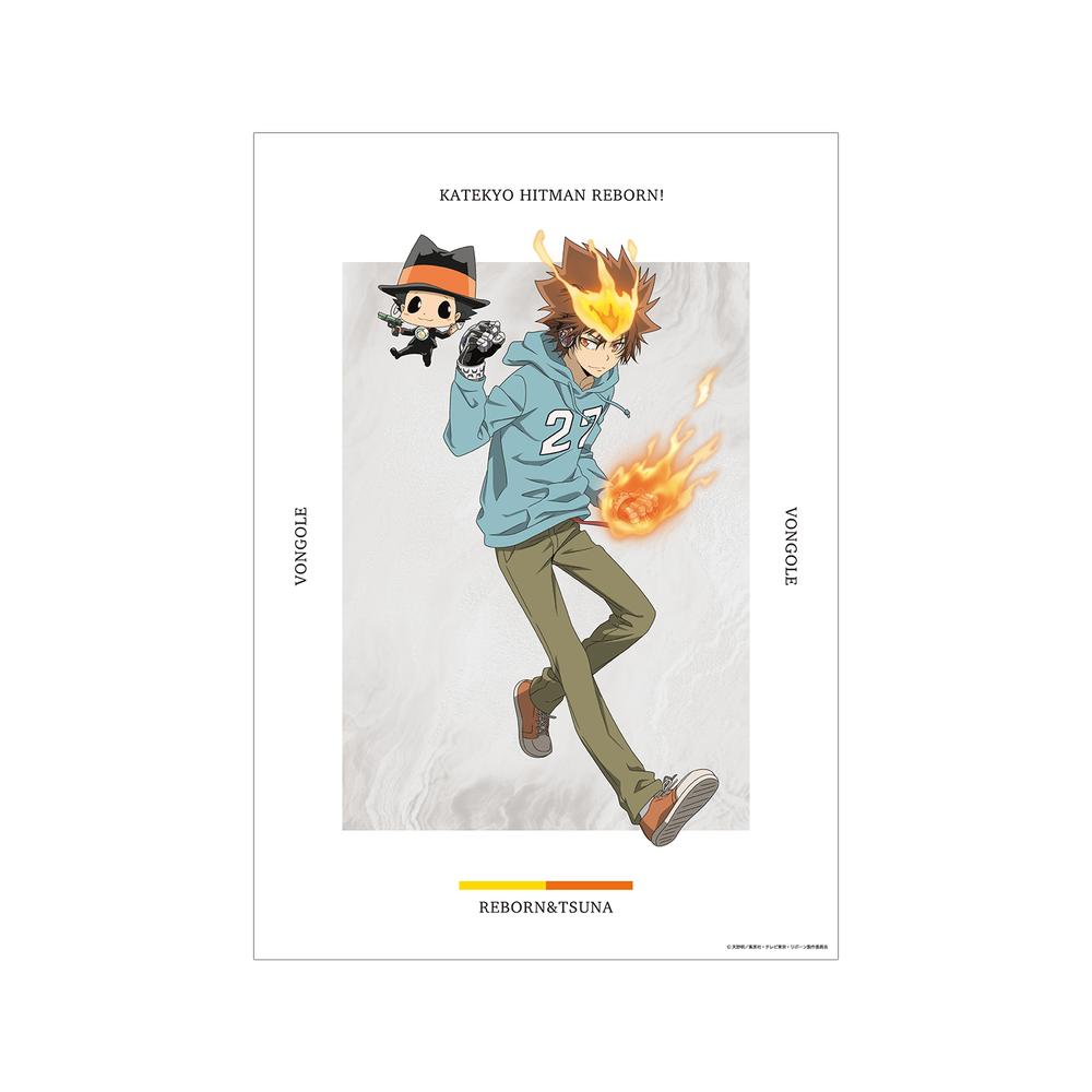 『家庭教師ヒットマンREBORN!』描き下ろしイラスト 沢田 綱吉&リボーン 修業風景ver. A3マット加工ポスター【202509再販】