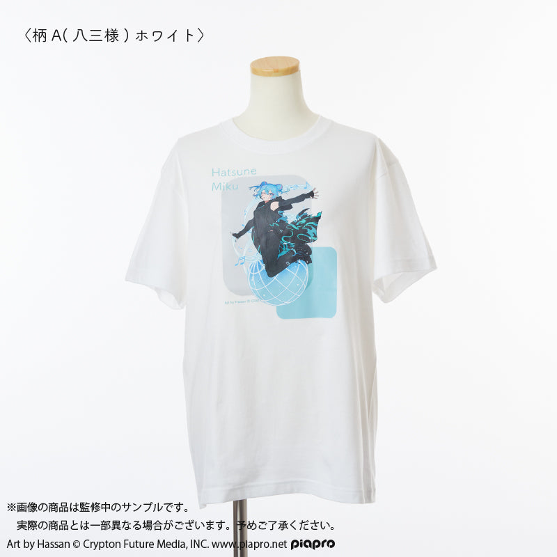 『初音ミク HATSUNE MIKU EXPO 10th Anniversary』Tシャツ 柄A(八三様) ホワイト Mサイズ