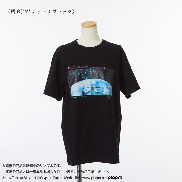 『初音ミク HATSUNE MIKU EXPO 10th Anniversary』Tシャツ 柄B(MVカット) ブラック XLサイズ