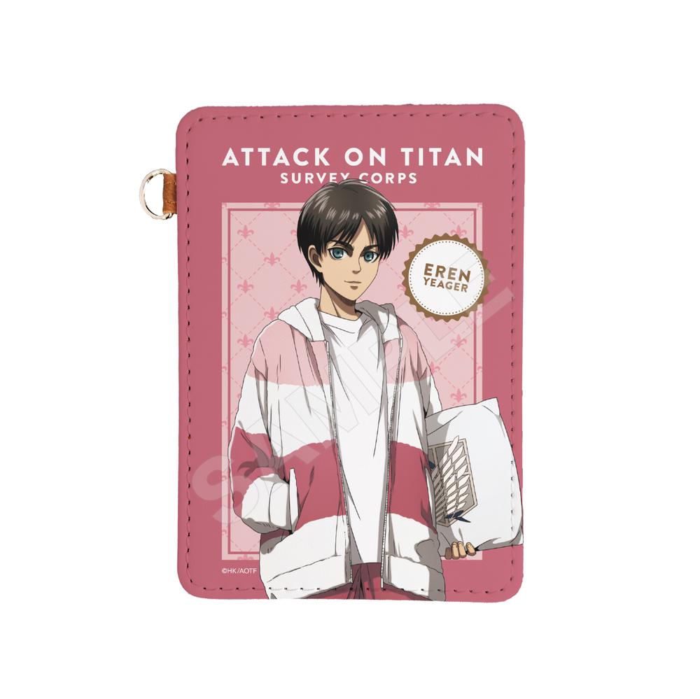 『進撃の巨人』ルームウェアver. レザーパスケース /01 エレン(パジャマ)【202510再販】