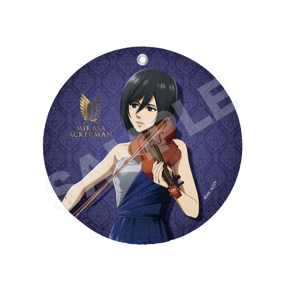 『進撃の巨人』四重奏ver. レザーコースターキーホルダー /02 ミカサ【202602再販】