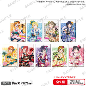 『ラブライブ！スクールアイドルフェスティバル』しかくい缶バッジコレクション μ's 浴衣ver. BOX