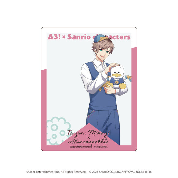 『A3!×Sanrio characters』アクリルカード11/皆木 綴×あひるのペックル(等身イラスト)