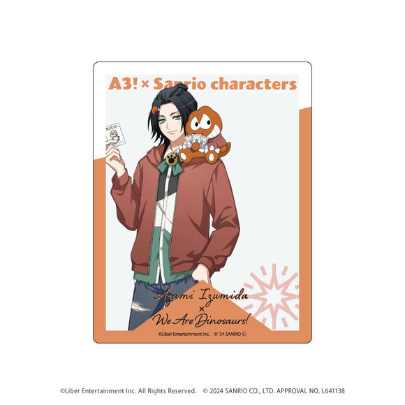 『A3!×Sanrio characters』アクリルカード13/泉田 莇×ウィアーダイナソアーズ!(等身イラスト)