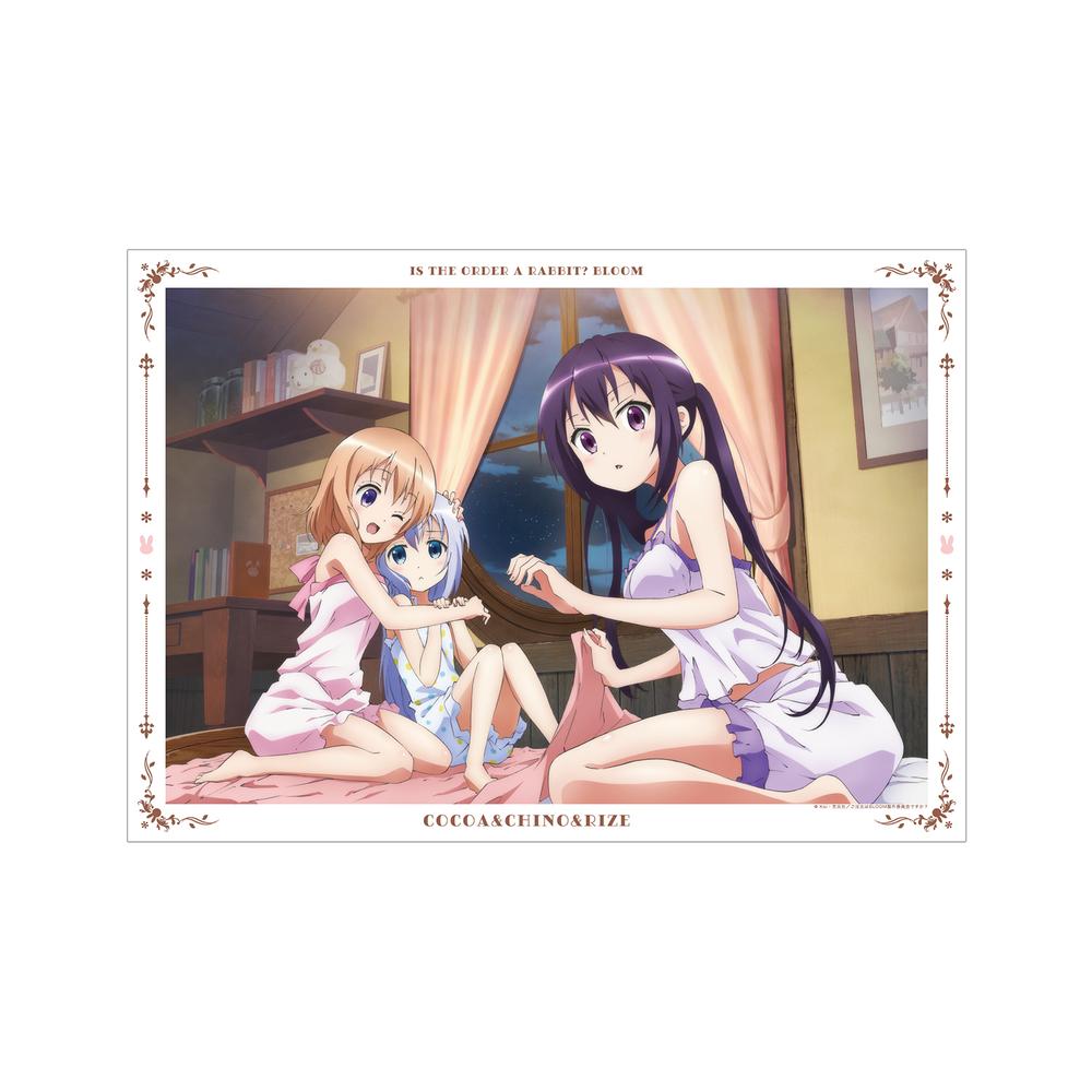 『ご注文はうさぎですか? BLOOM』ココア&チノ&リゼ A3マット加工ポスター ver.A【202507再販】