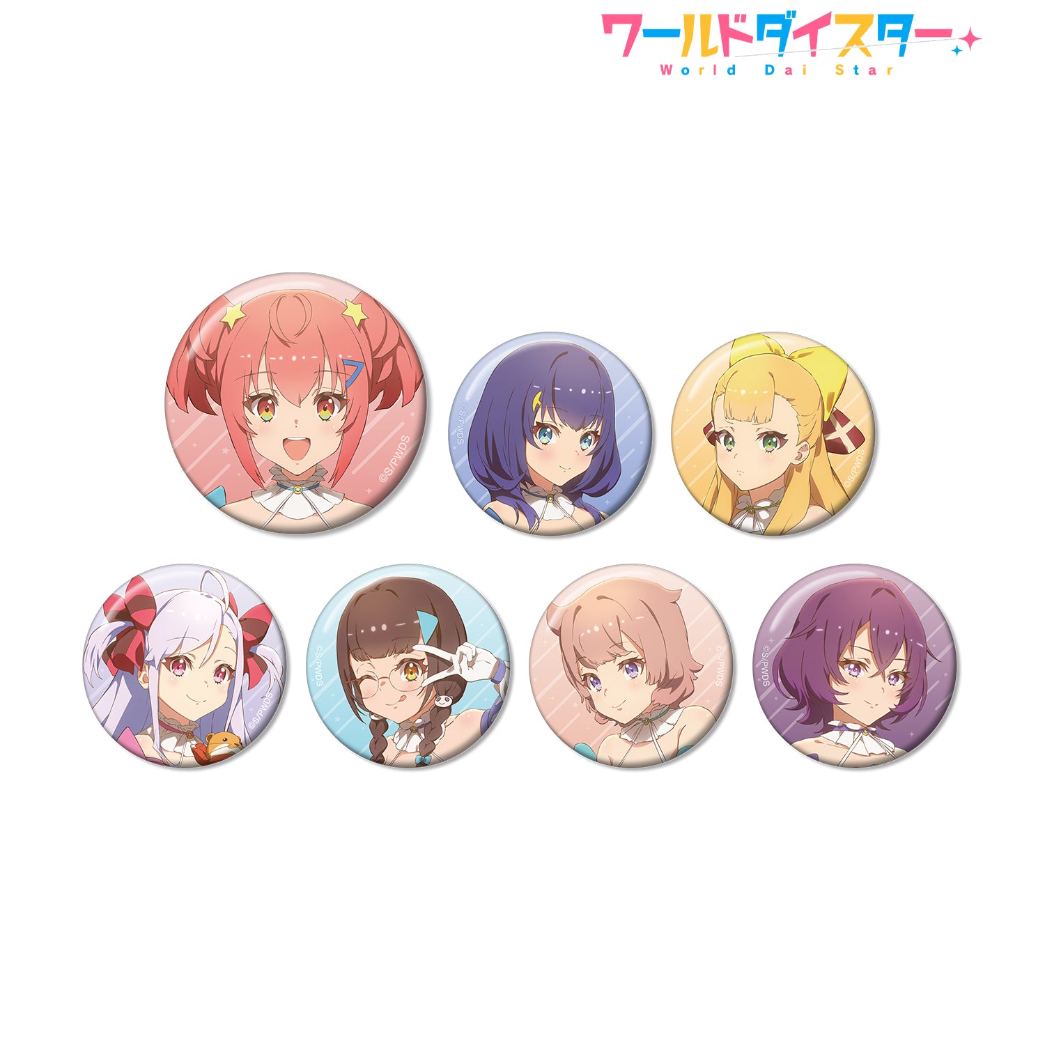 TVアニメ『ワールドダイスター』 トレーディング缶バッジ(単位/BOX
