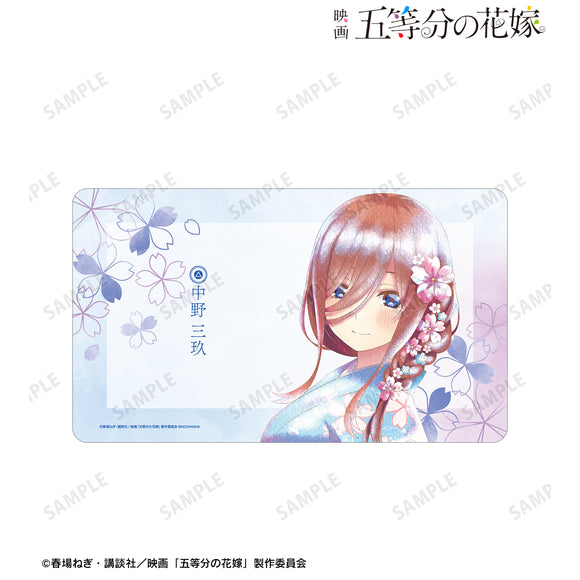 『映画 五等分の花嫁』描き下ろしイラスト 中野三玖 桜和装ver. Ani-Art aqua label マルチデスクマット