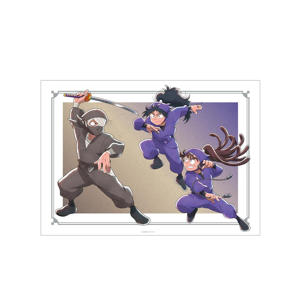 『忍たま乱太郎』描き下ろしイラスト 集合E みんなで鍛練の段ver. A3マット加工ポスター【202503再販】