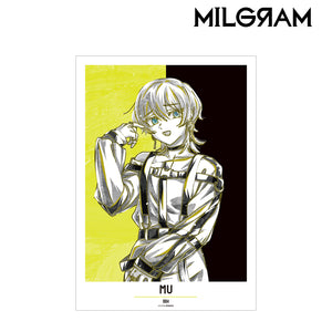 『MILGRAM -ミルグラム-』ムウ Ani-Art BLACK LABEL A3マット加⼯ポスター