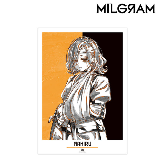 『MILGRAM -ミルグラム-』マヒル Ani-Art BLACK LABEL A3マット加⼯ポスター