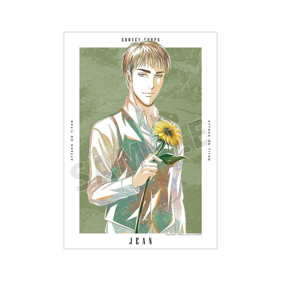 『進撃の巨人』描き下ろし ジャン Flower Shop ver. Ani-Art A3マット加工ポスター【202407再販】