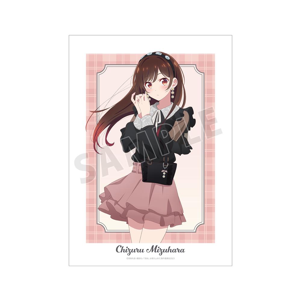 『彼女、お借りします』描き下ろし 水原千鶴 ガーリーファッションver. A3マット加工ポスター【202508再販】