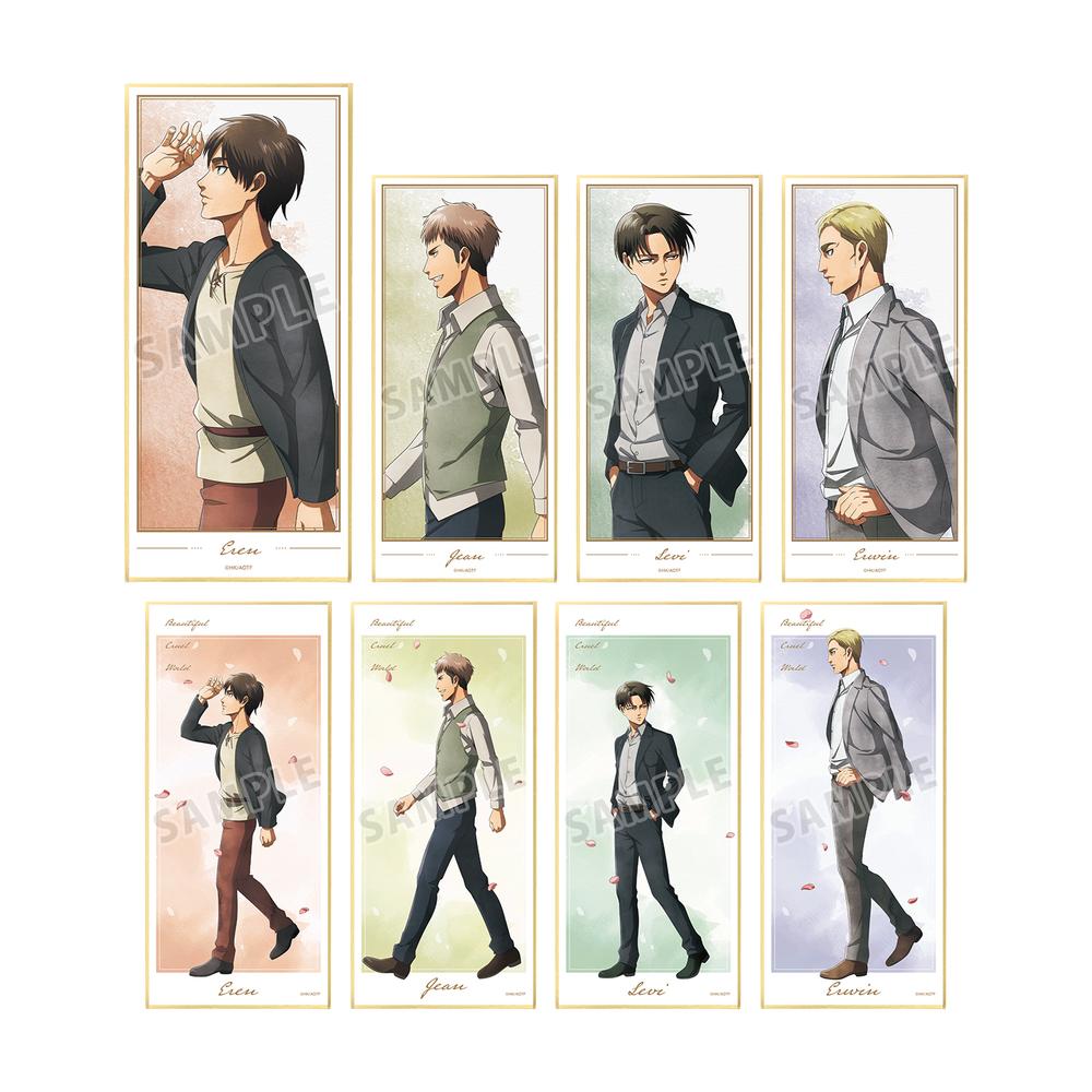 『進撃の巨人』描き下ろし 歩み・水彩風ver. トレーディングスタンド付き色紙(単位/BOX)【202510再販】