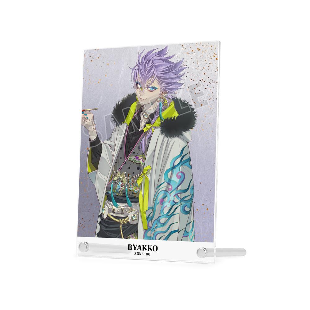 『ZONE-00』九条キヨ先生 描き下ろし 白狐 和装ver. A5アクリルパネル【202601再販】