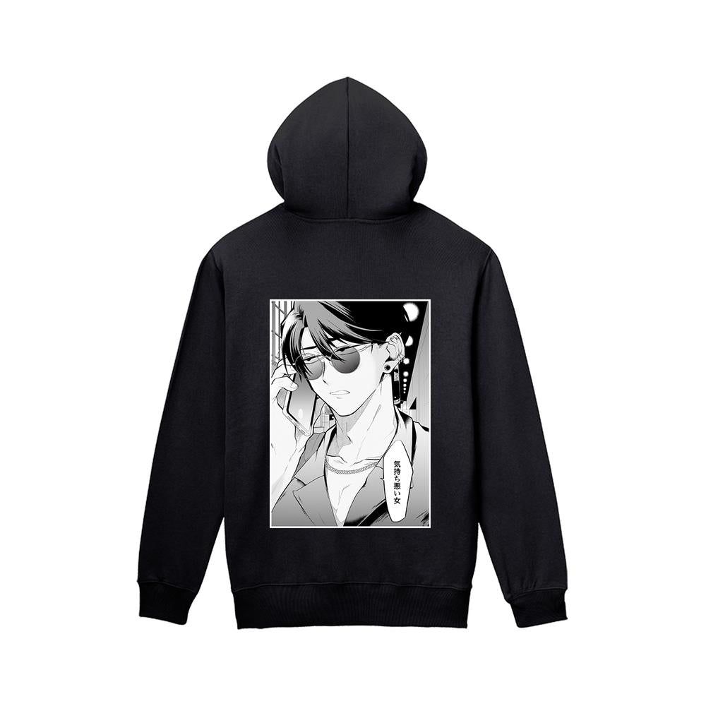 『ガチ恋粘着獣 ~ネット配信者の彼女になりたくて~』ギンガ 「気持ち悪い女」 バックプリントジップパーカーレディース【202503再販】