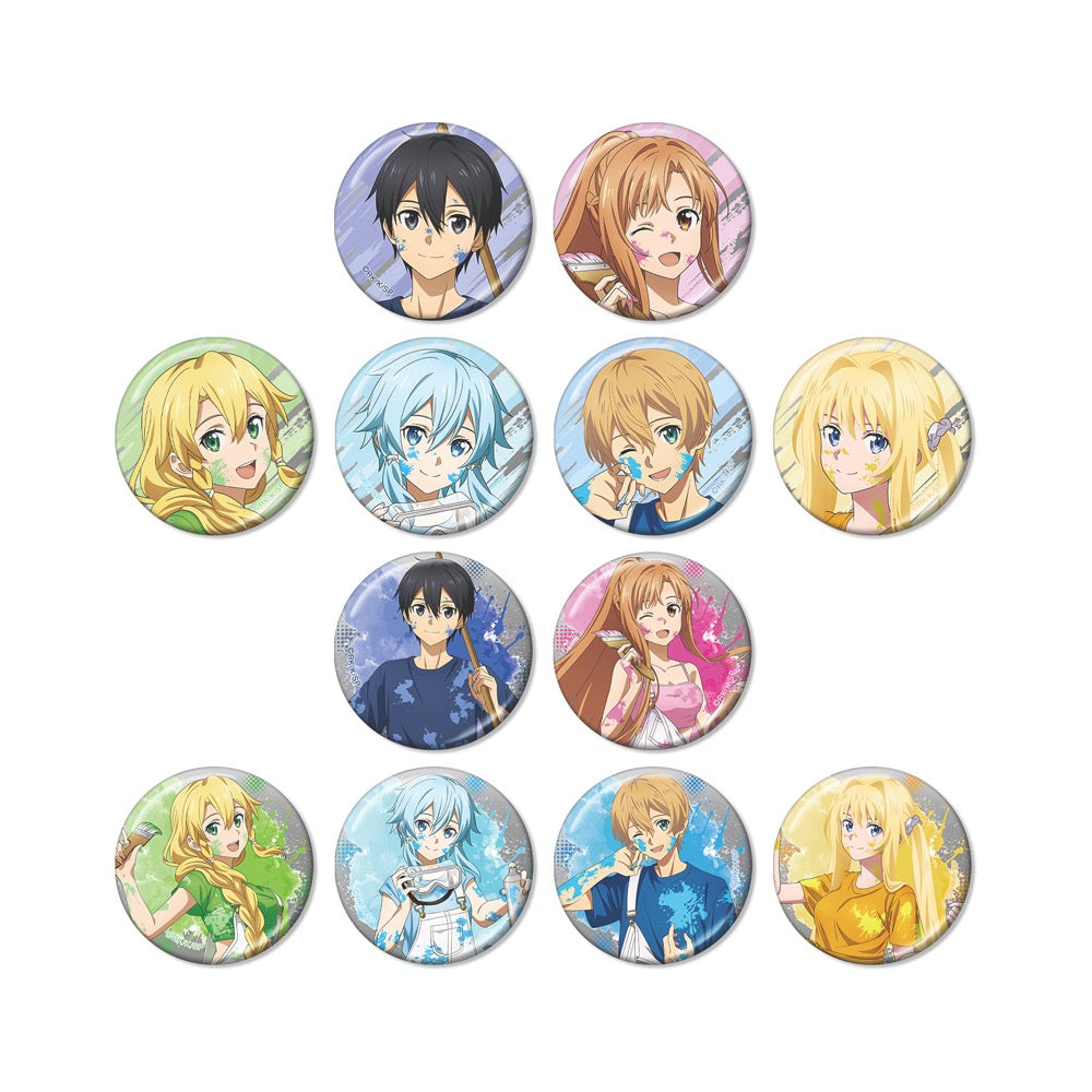 SAO アスナ ペイントスタイル 缶バッジ アップver 6個