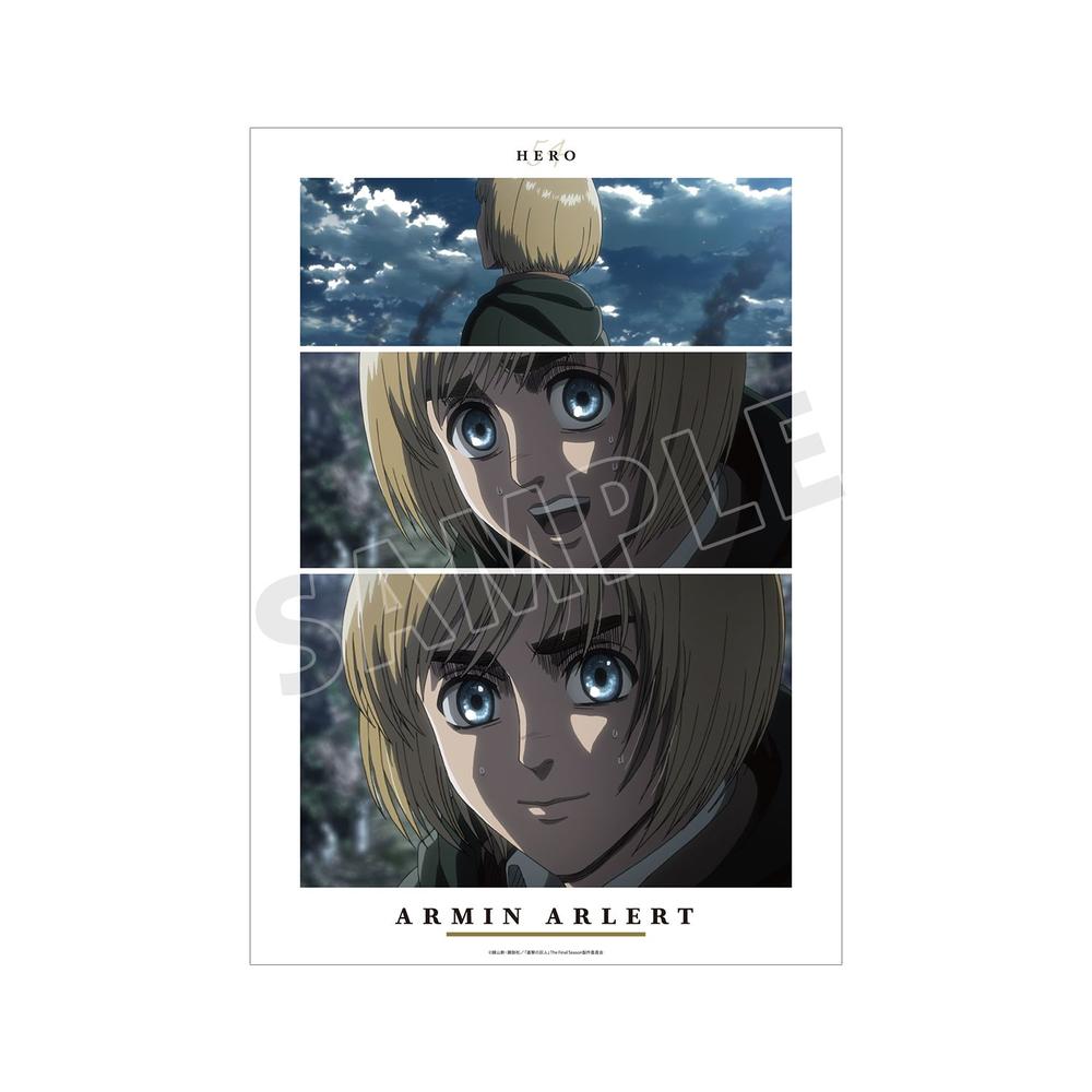 『進撃の巨人』アルミン 場面写A3マット加工ポスター【202603再販】