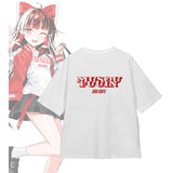 『東方Project』松本能人イラスト 現代風ファッションver. 博麗霊夢 着用BIGシルエットTシャツユニセックス