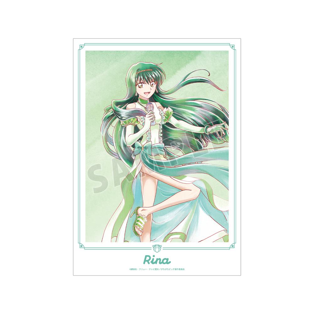 『ぴちぴちピッチ』描き下ろし リナ 20th Anniversary ver. Ani-Art aqua label A3マット加工ポスター【202511再販】