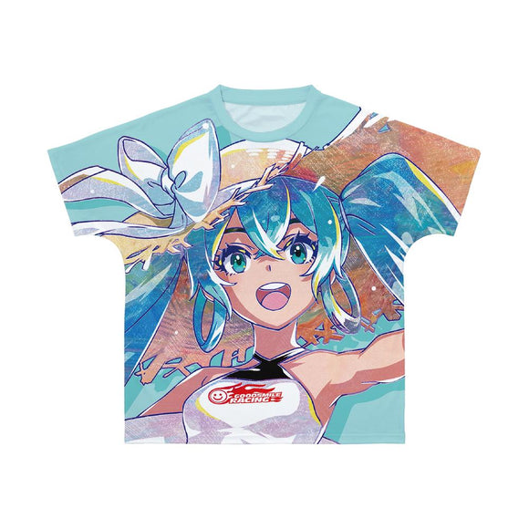 『初音ミク GTプロジェクト』レーシングミク 2024 Tropical Ver. Ani-Art フルグラフィックTシャツユニセックス