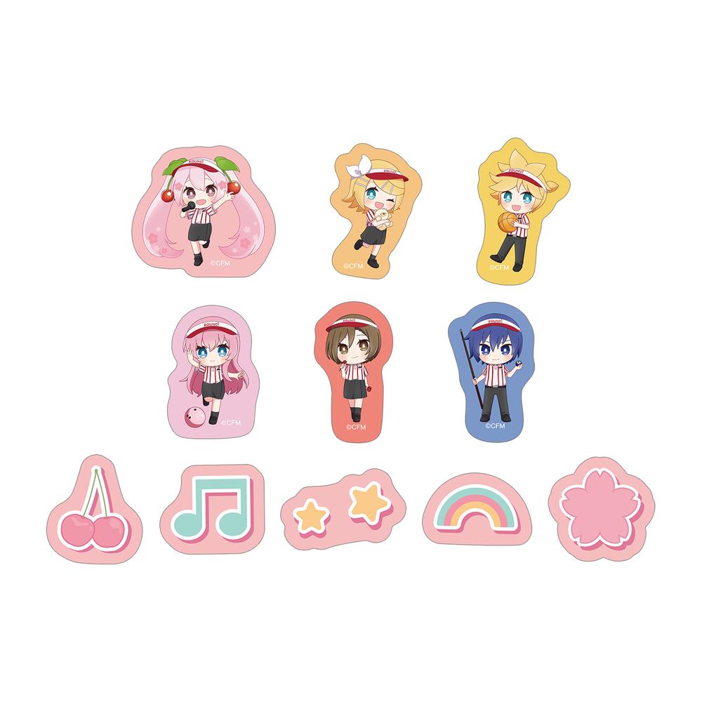 『桜ミク』集合 ちびキャラ フレークシール