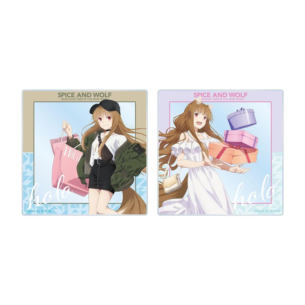『狼と香辛料 MERCHANT MEETS THE WISE WOLF』描き下ろし ホロ カジュアル&キレイめファッションでお買い物ver. アクリルカード2個セット【202603再販】