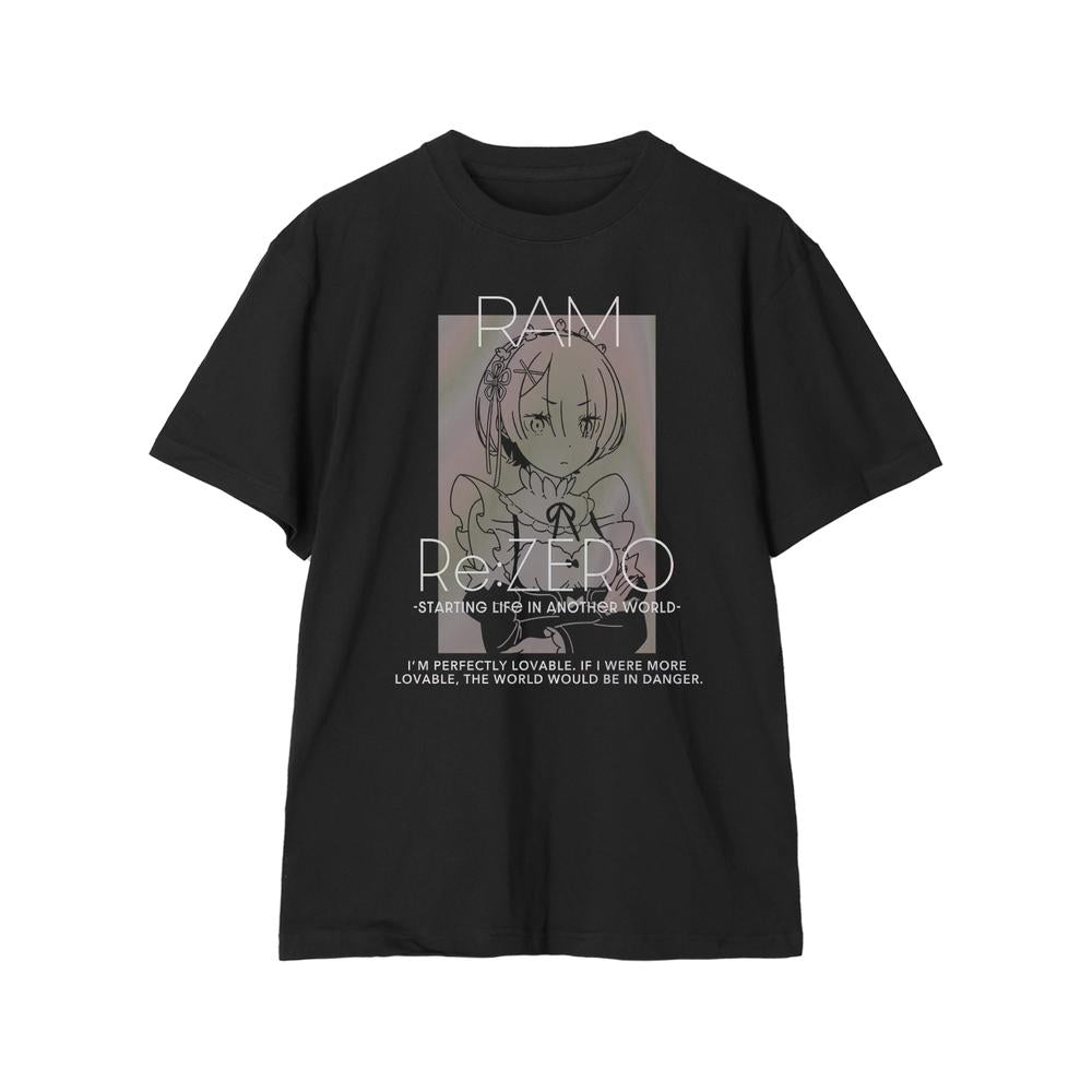 『Re:ゼロから始める異世界生活』ラム オーロラフラッシュTシャツメンズ
