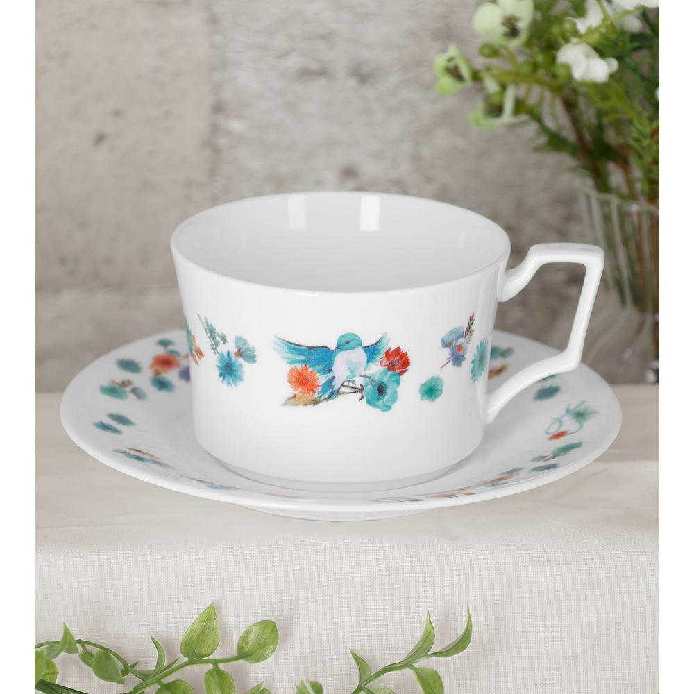 『黒子のバスケ』ノリタケコラボ 黒子テツヤ フラワーバードデザイン カップ&ソーサー