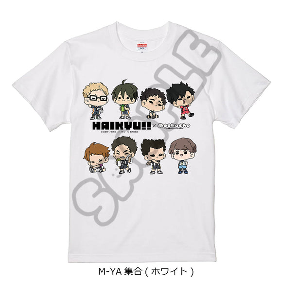 『ハイキュー!!』みんなmochocho化大作戦! 第3弾 Tシャツ M-YA 集合 ホワイト Sサイズ