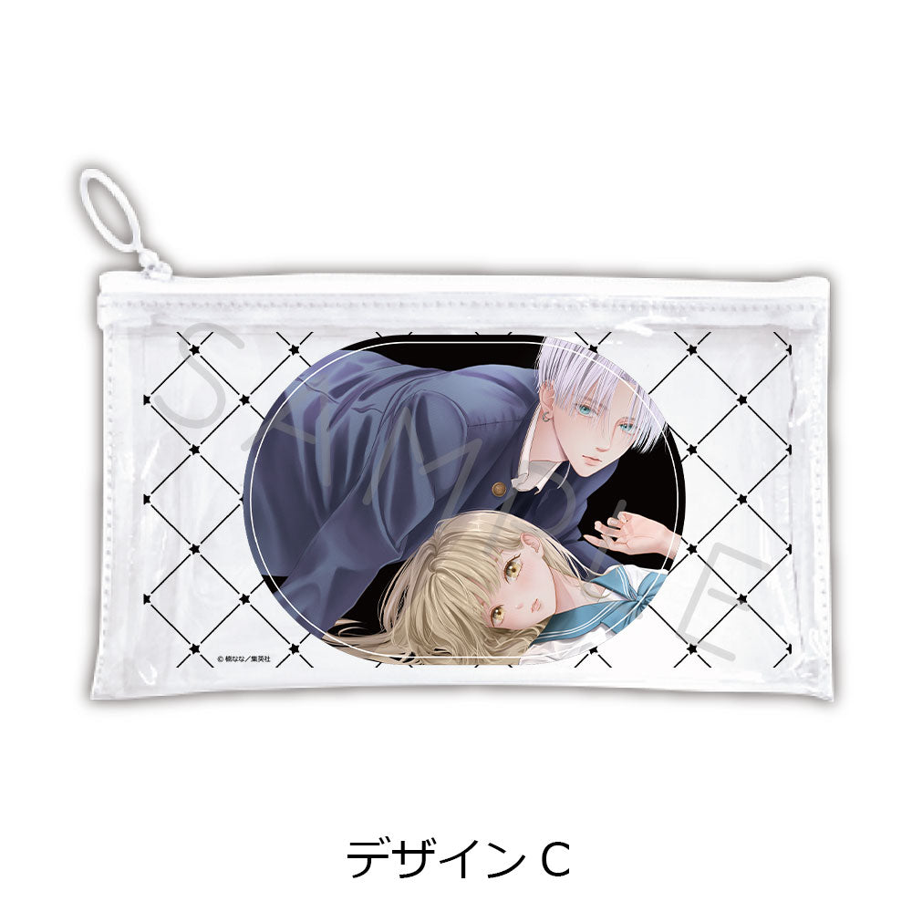 『恋するリップ・ティント』フラットクリアポーチ デザインC