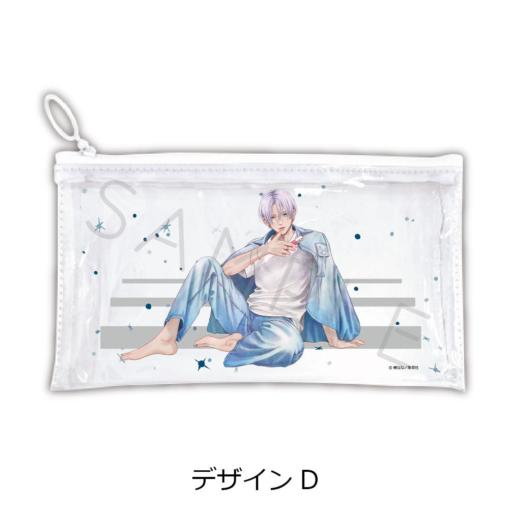 『恋するリップ・ティント』フラットクリアポーチ デザインD